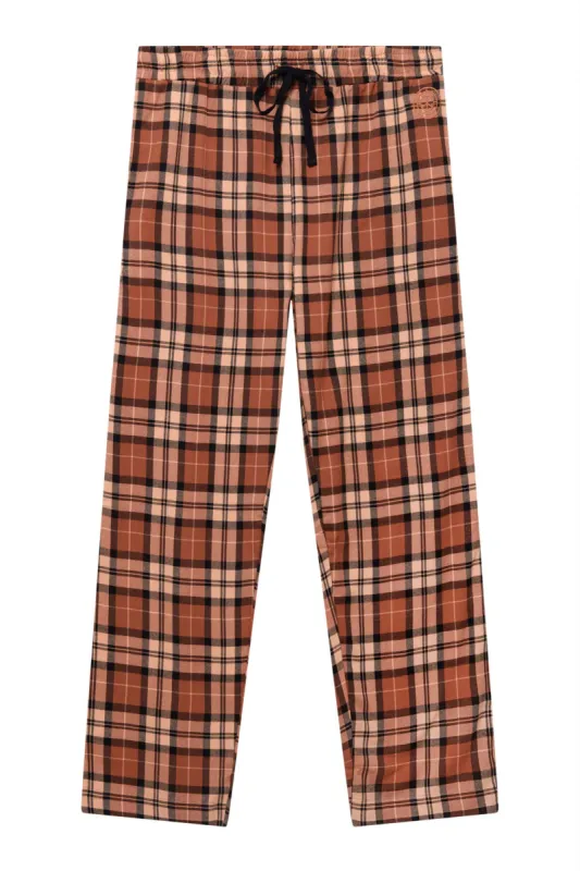JIM JAM Mens GOTS Organic Cotton Pyjama Bottoms - Clay sold by Komodo Fashion