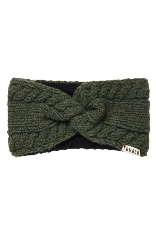 BIWA - Fleece Lined Lambswool Ear Warmer Ivy sold by Komodo Fashion