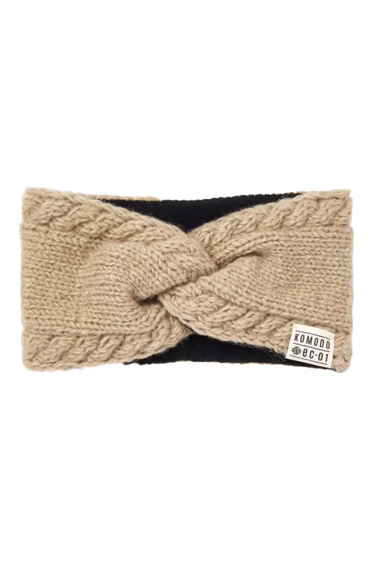 BIWA - Fleece Lined Lambswool Ear Warmer Putty sold by Komodo Fashion