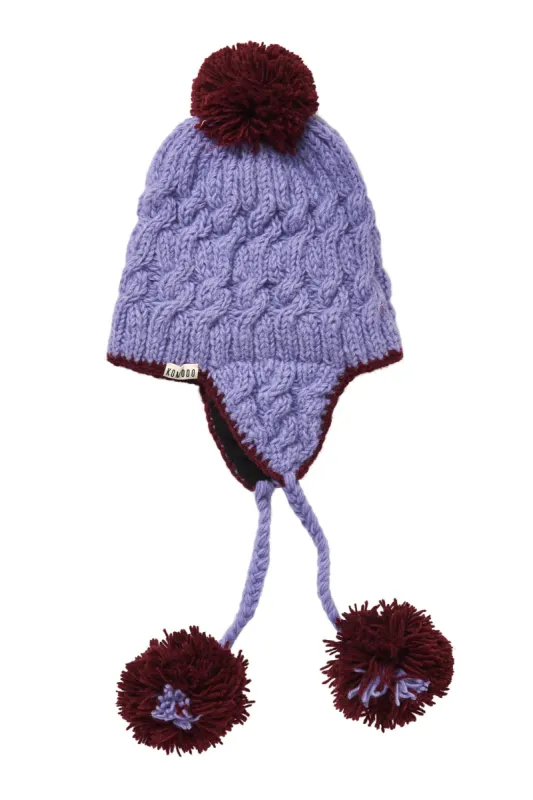 FLUFF - Fleece Lined Lambswool Hat Lavender sold by Komodo Fashion