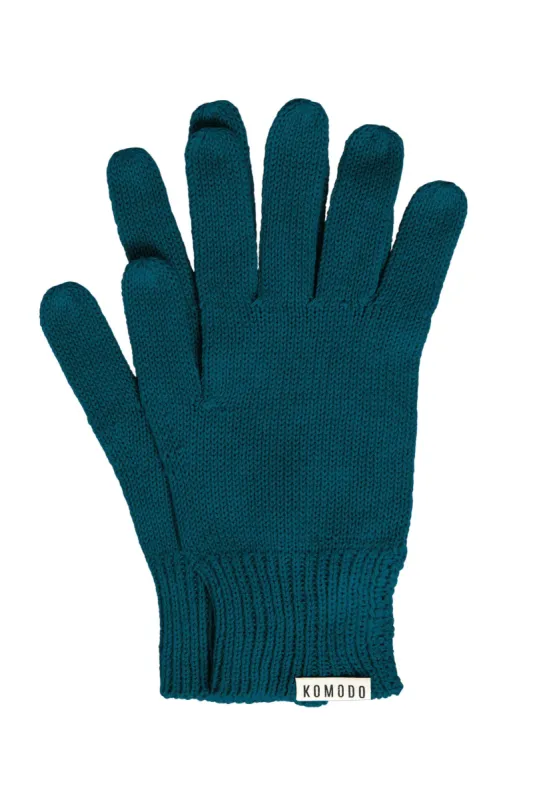 CITY Organic Cotton Gloves - Teal sold by Komodo Fashion