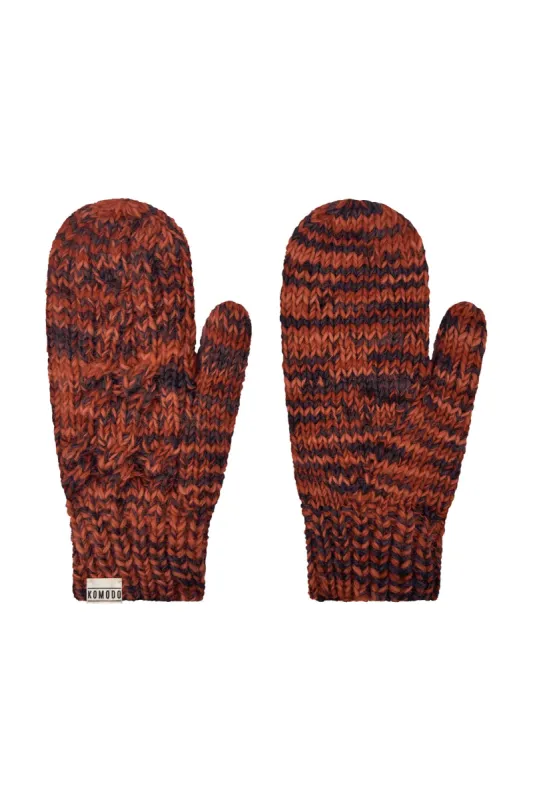 HAYA mitten space dye - Terracotta sold by Komodo Fashion