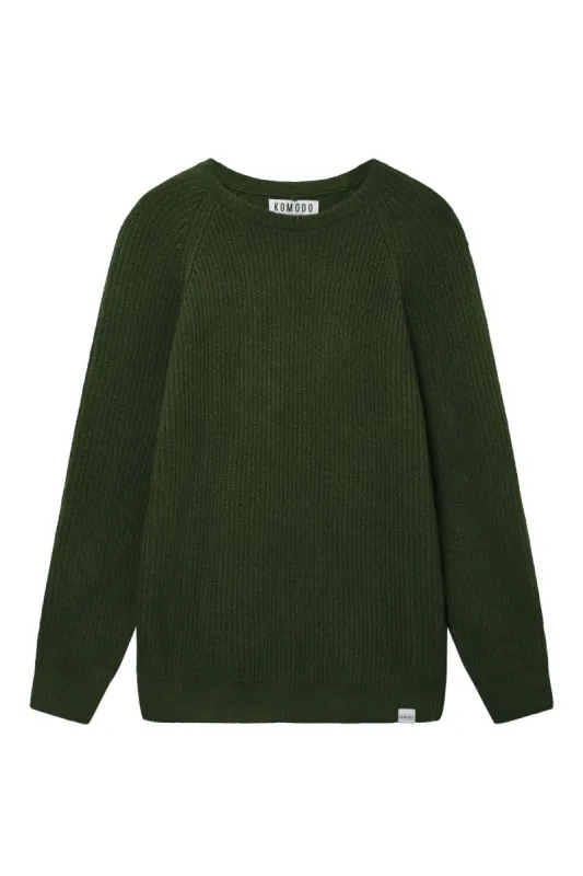 FOG Jumper - GOTS Organic Cotton Green sold by Komodo Fashion