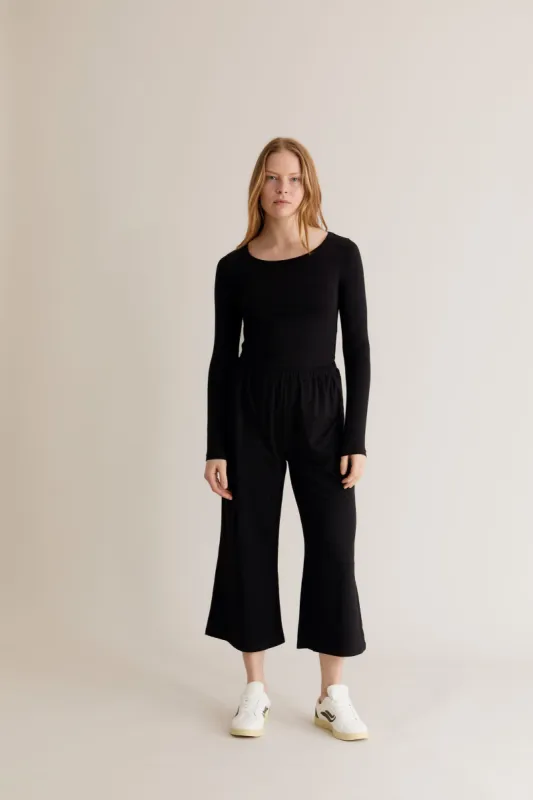 DIANA Lounge Pant - GOTS Organic Cotton Black sold by Komodo Fashion