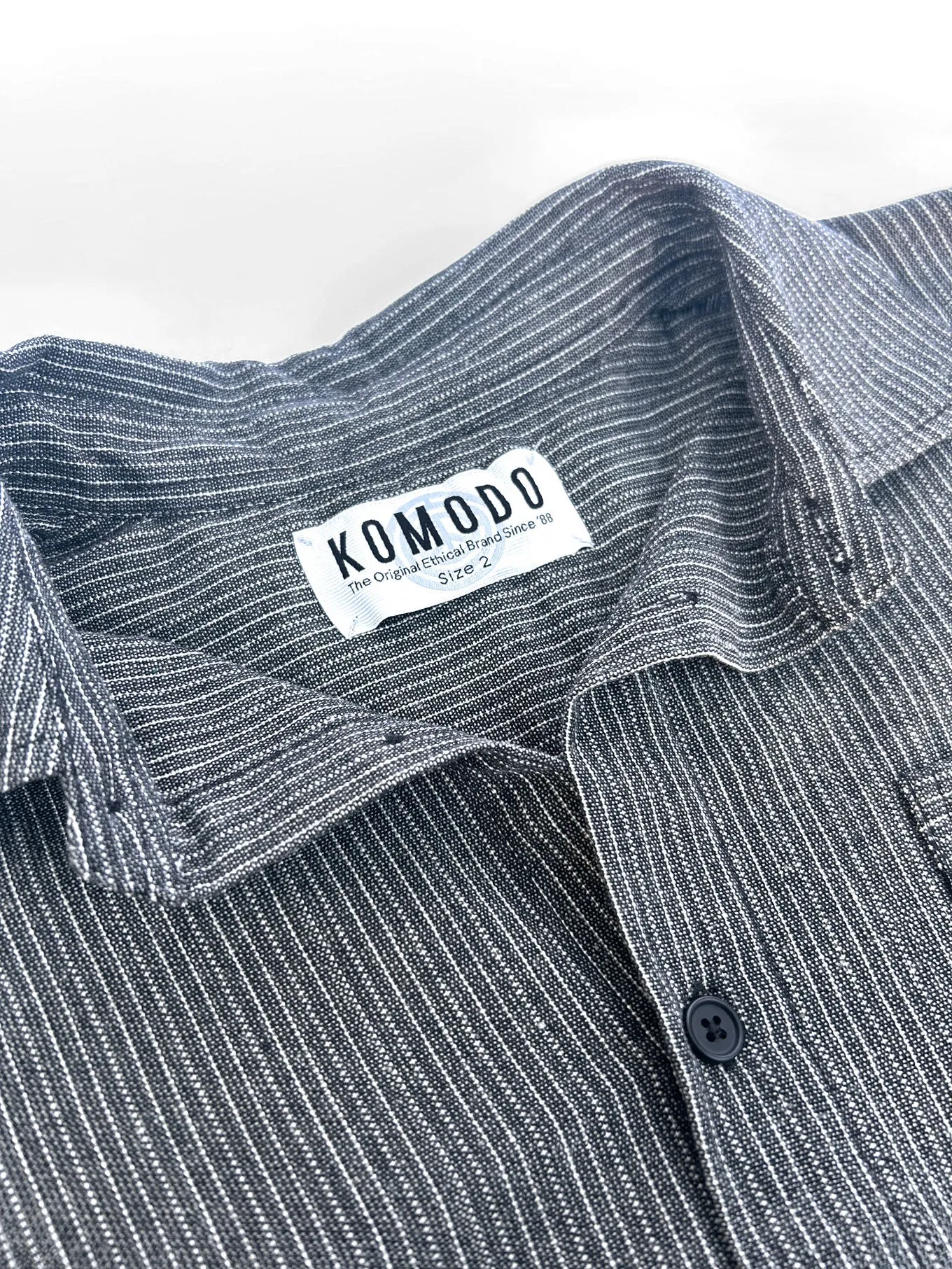 JUDE SHIRT - Monochrome Stripe sold by Komodo Fashion product image thumbnail 3