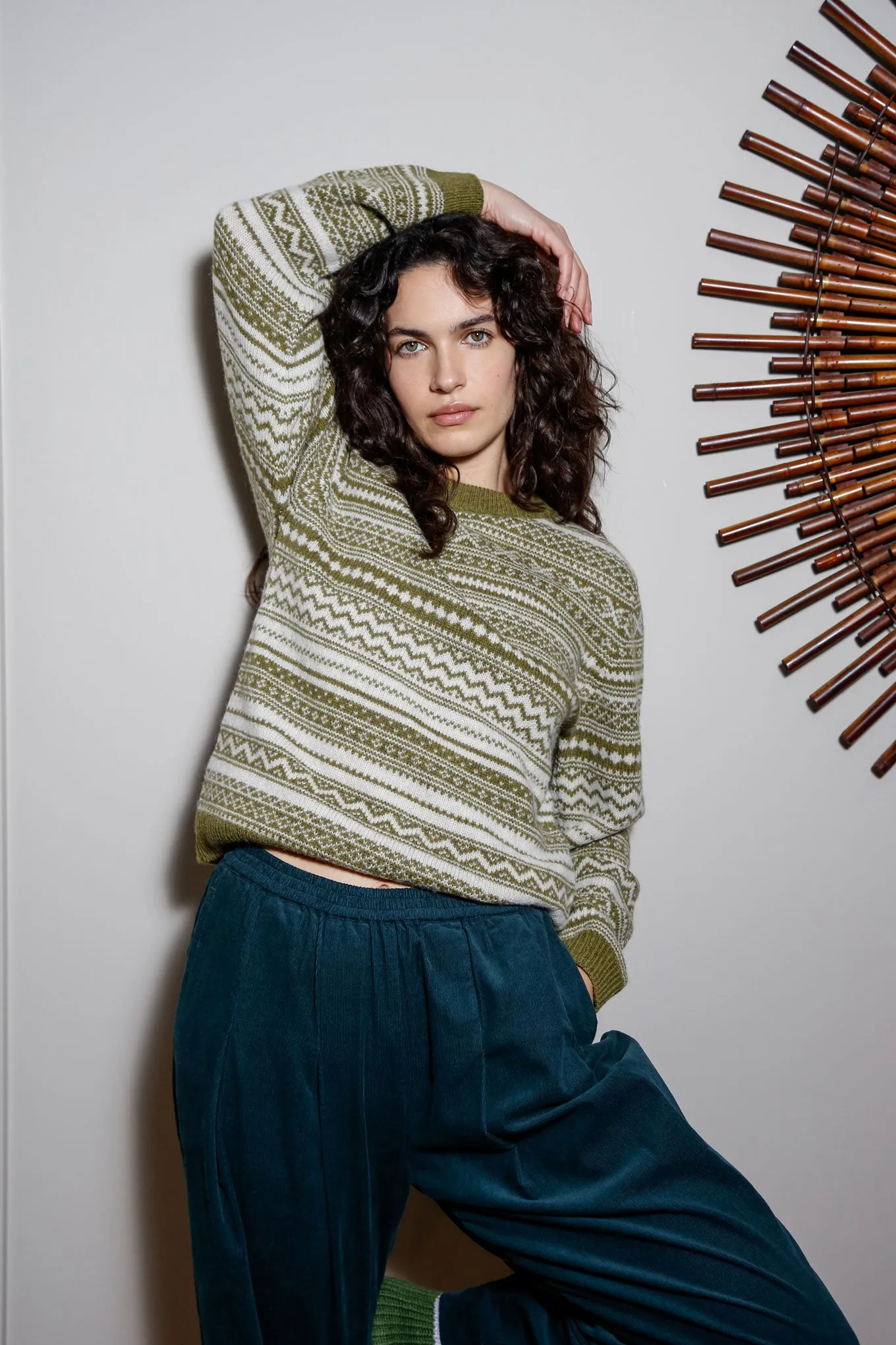 TINSEL Wool Jumper - Green sold by Komodo Fashion