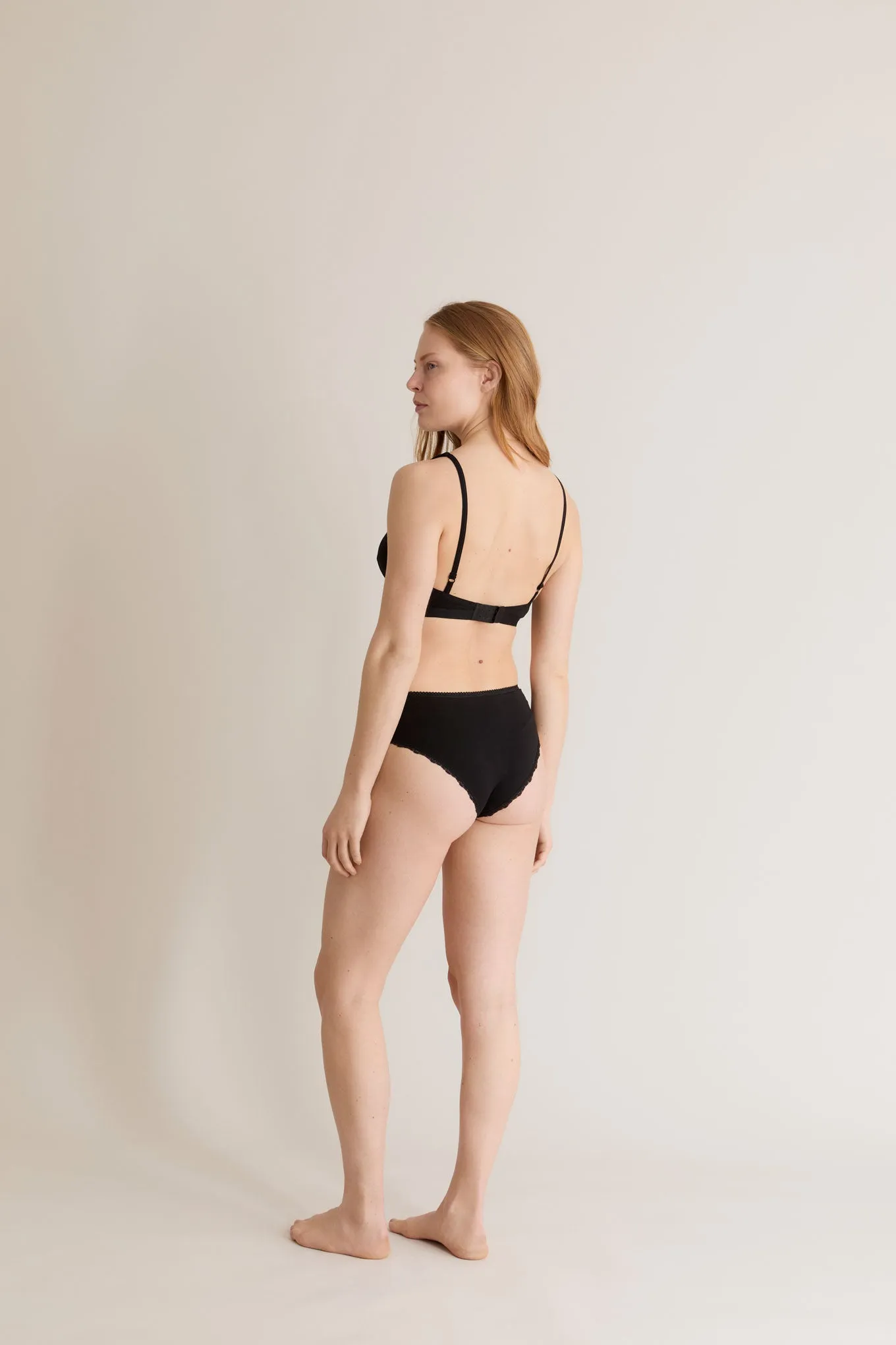PALOMA Lace Briefs - GOTS Organic Cotton Black sold by Komodo Fashion product image thumbnail 3