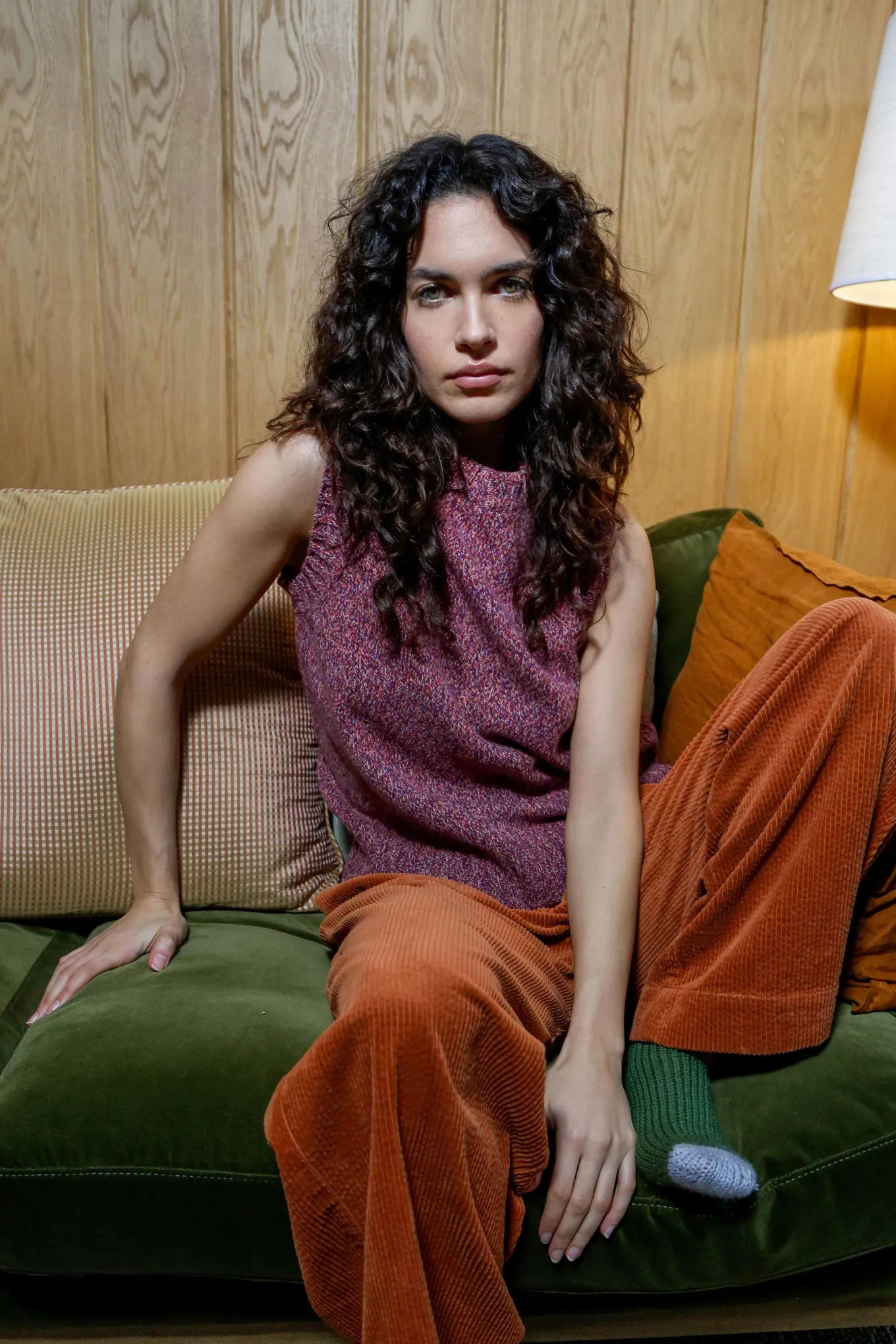 GRAMPS Merino Wool Vest - Pink sold by Komodo Fashion