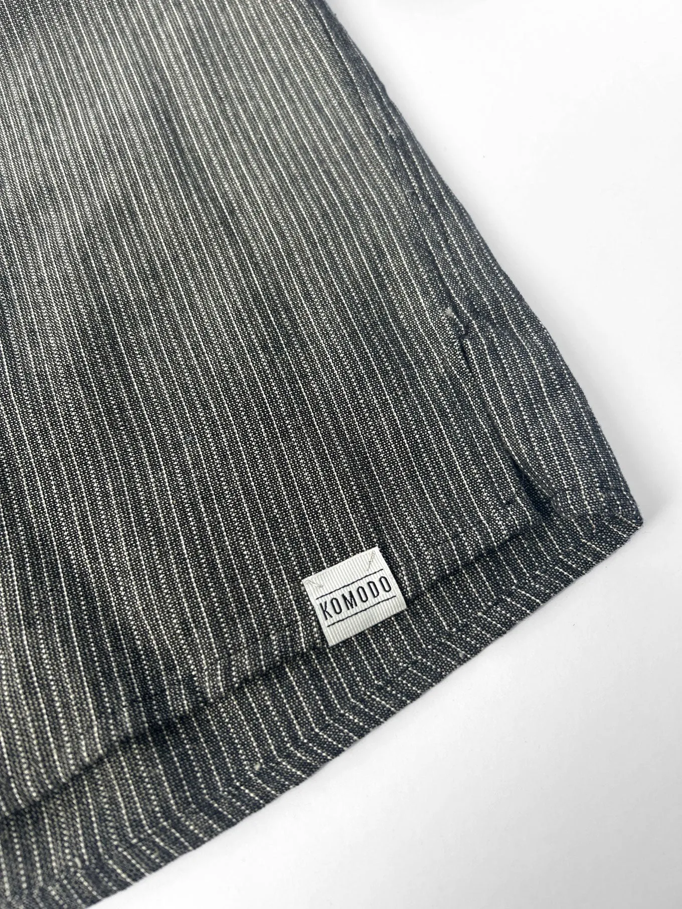 HANAKO Handwoven Cotton Shirt - Monochrome Stripe sold by Komodo Fashion product image thumbnail 4