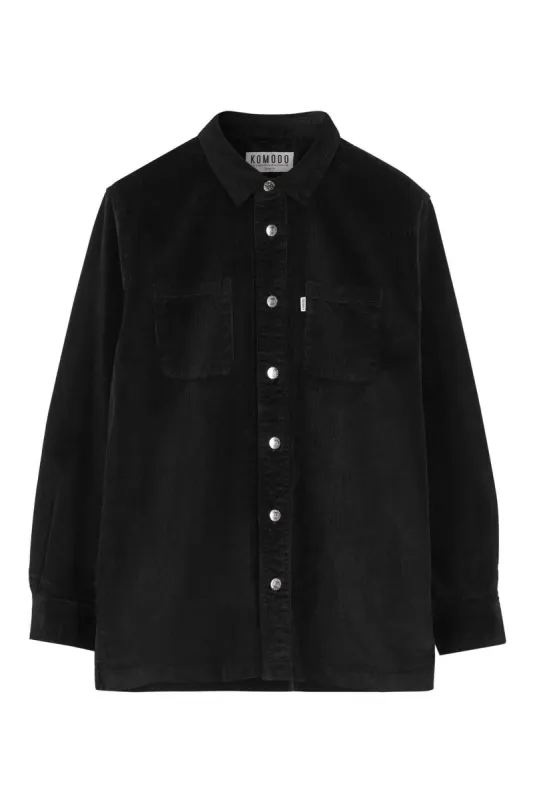 JEAN - Organic Cotton Overshirt Black sold by Komodo Fashion