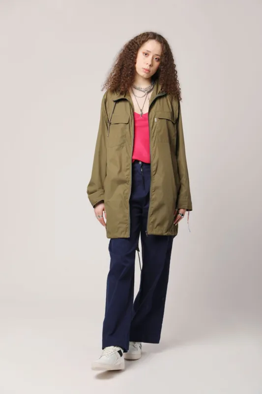RIVER Recycled PET Water Resistant Rain Coat Khaki sold by Komodo Fashion