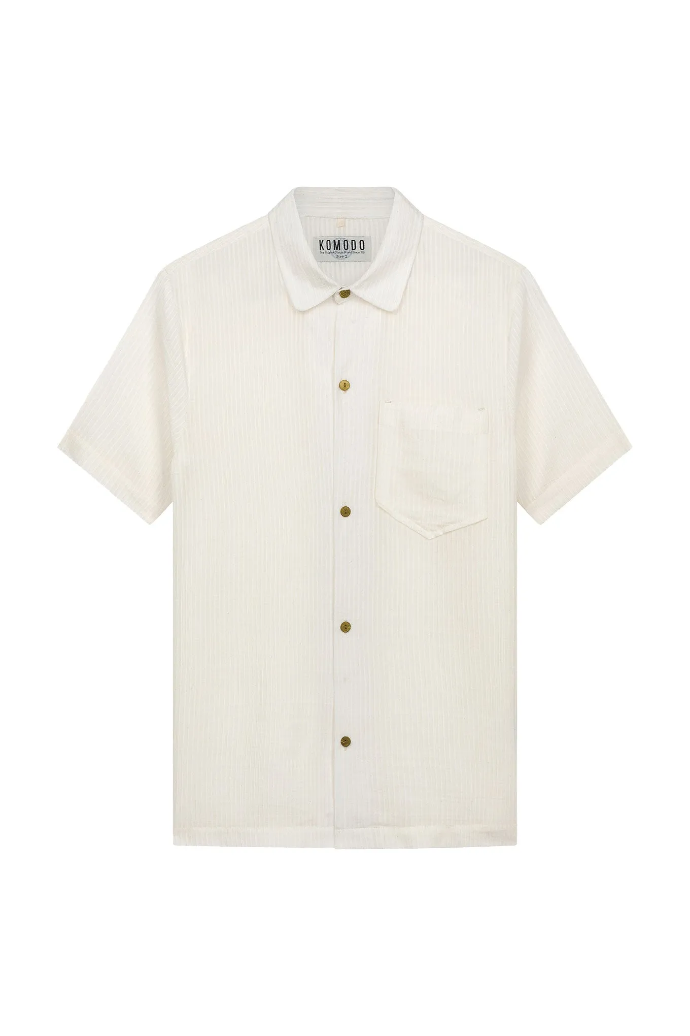 SPINDRIFT Corn Fabric Shirt - White sold by Komodo Fashion