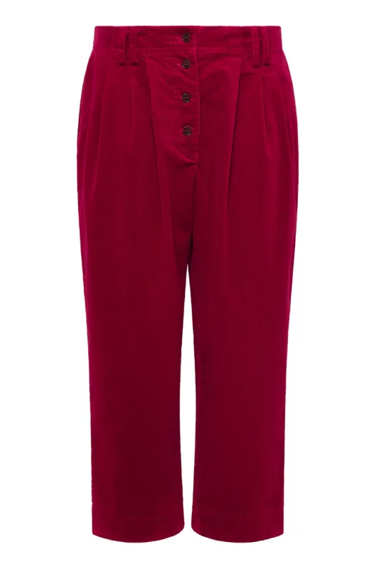 FRISA - Organic Cotton Trouser Cherry sold by Komodo Fashion