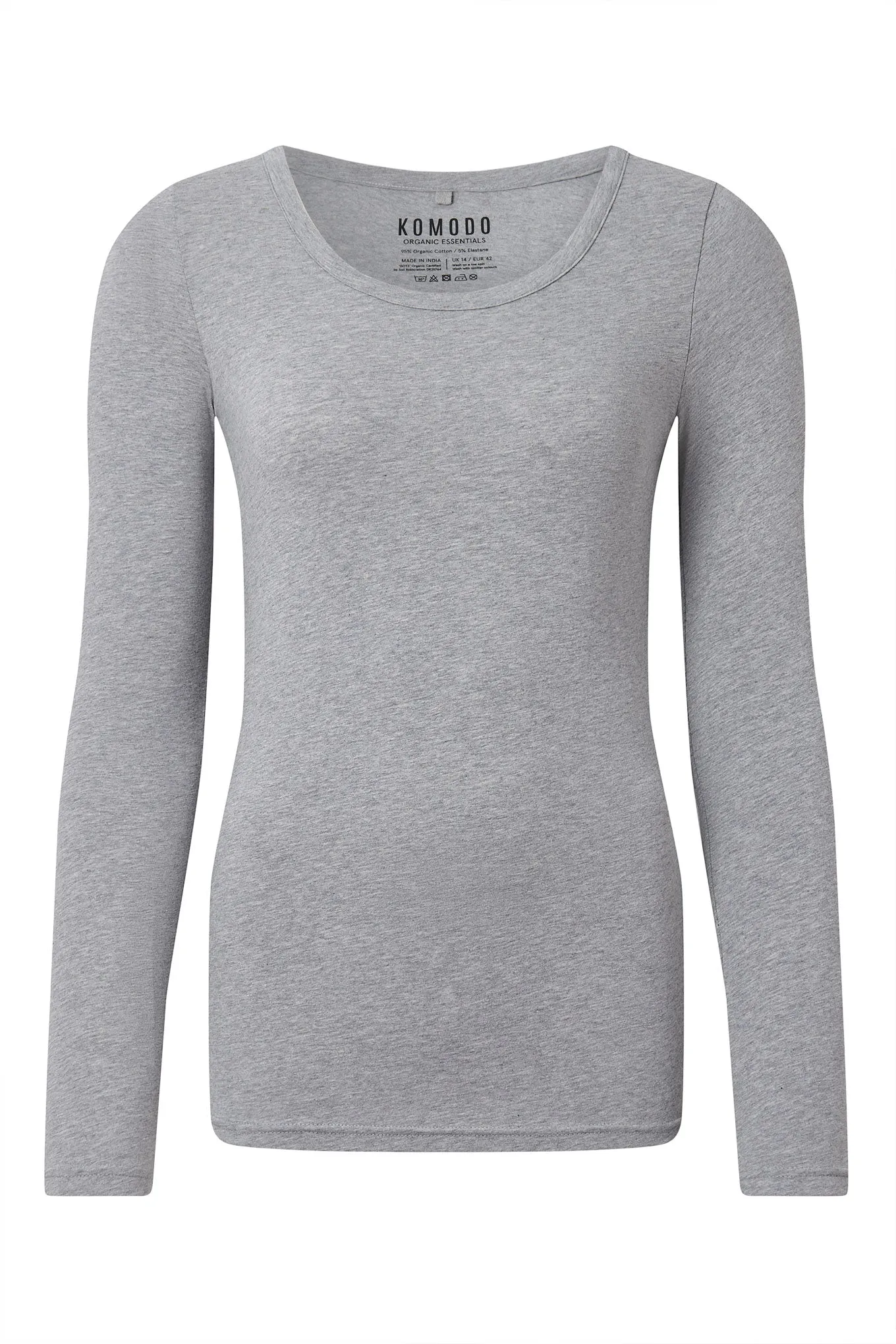 DARCEY Top - GOTS Organic Cotton Grey sold by Komodo Fashion product image thumbnail 2
