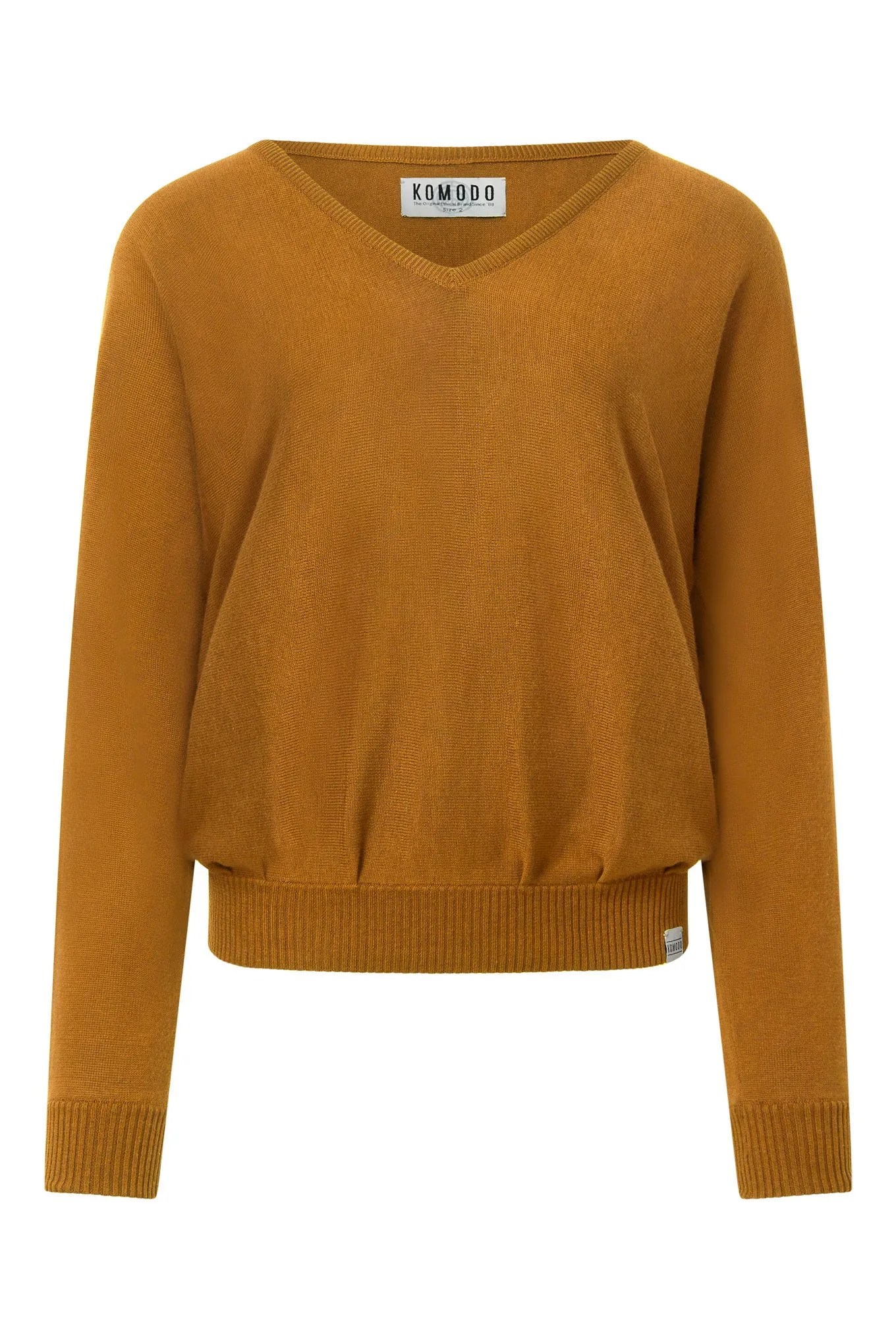 CLOVER - Cotton Tencel Jumper - Camel sold by Komodo Fashion