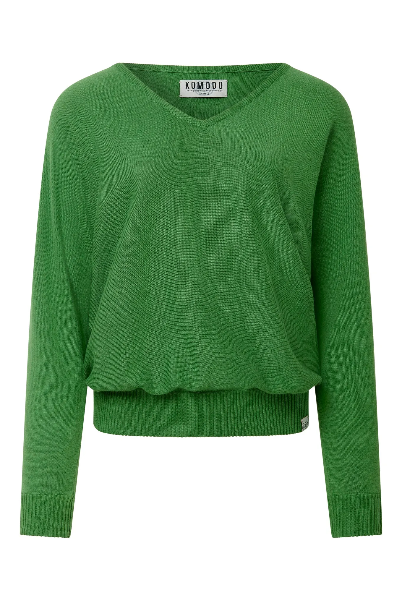 CLOVER - Cotton Tencel Jumper - Jungle Green sold by Komodo Fashion