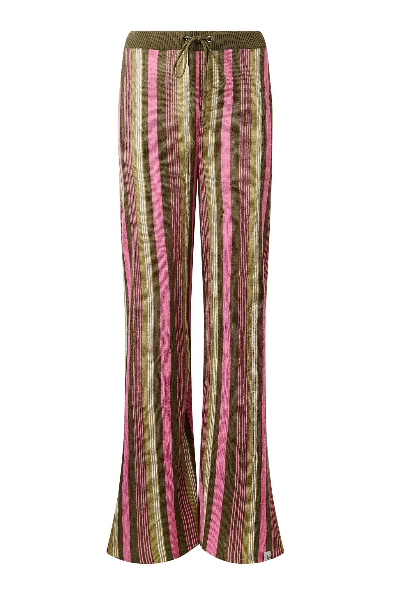 TALITH - Linen Knit Trouser - Stripe sold by Komodo Fashion