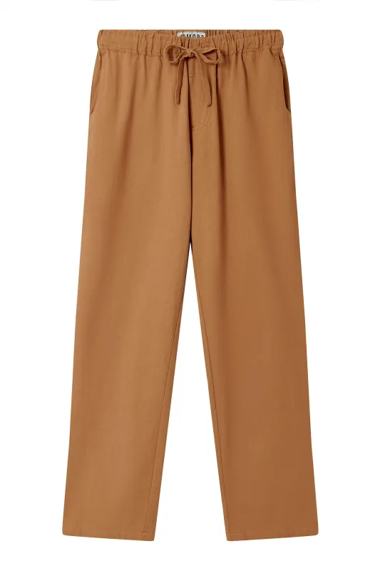 JOSHUA - Organic Cotton Trouser - Tan sold by Komodo Fashion
