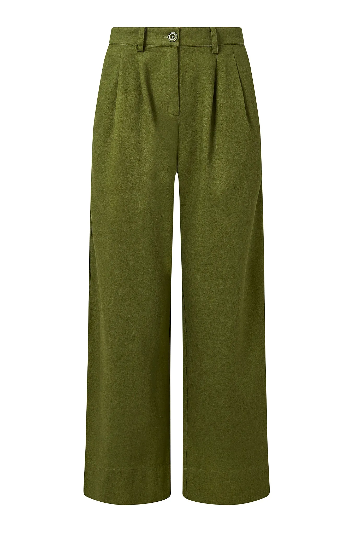 LION - Organic Linen Cotton trouser - Khaki sold by Komodo Fashion