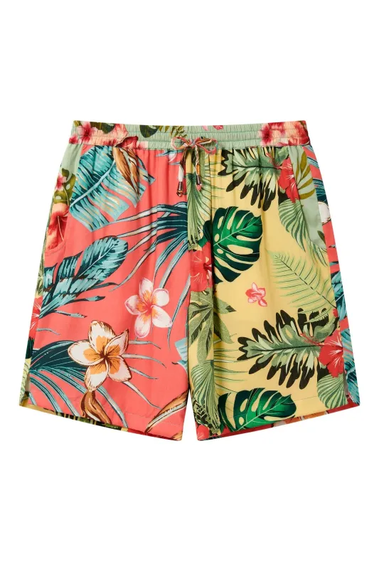 TOM - Tropical Print Rayon Shorts sold by Komodo Fashion