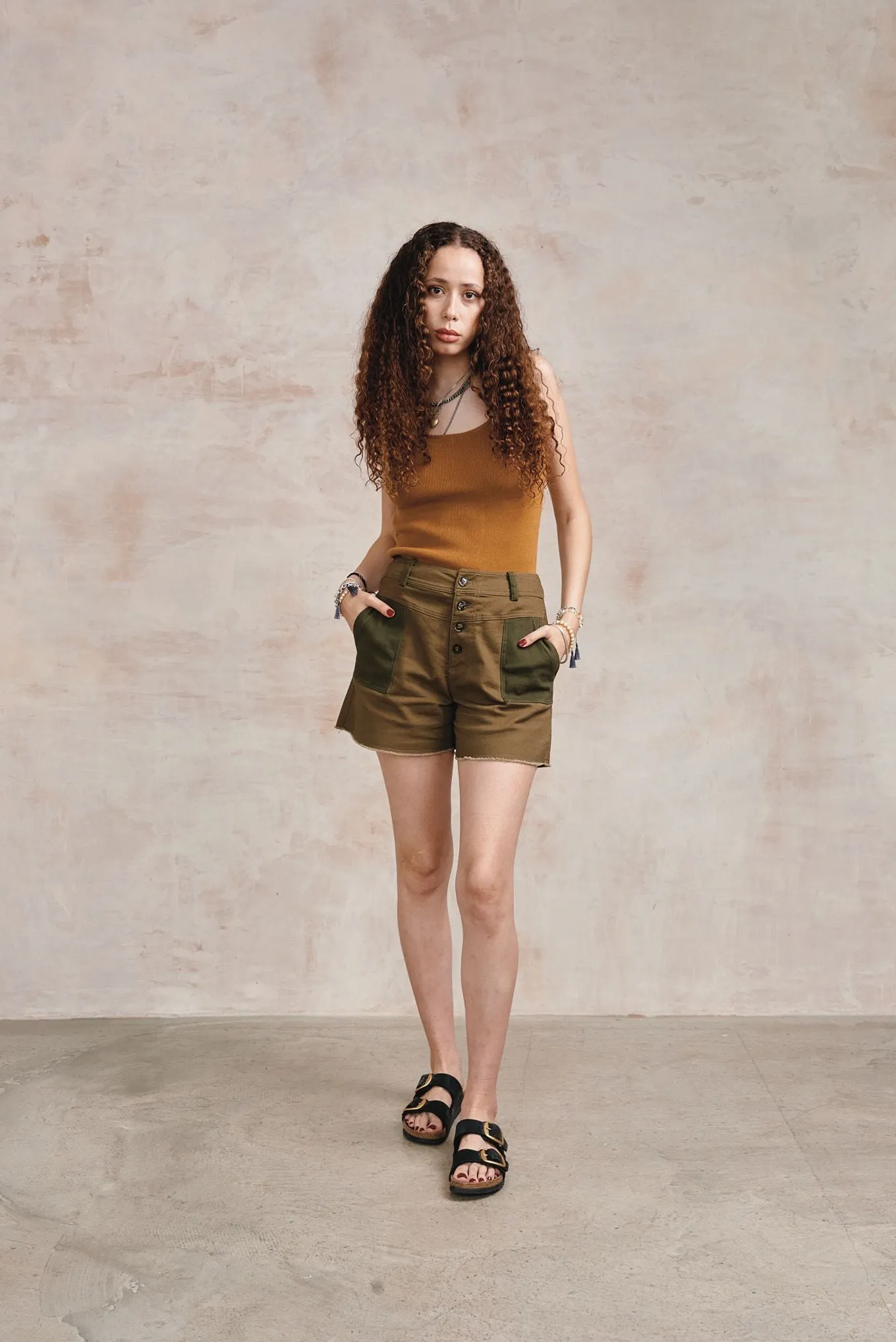 YANA - Organic Cotton Vest - Camel sold by Komodo Fashion product image thumbnail 3