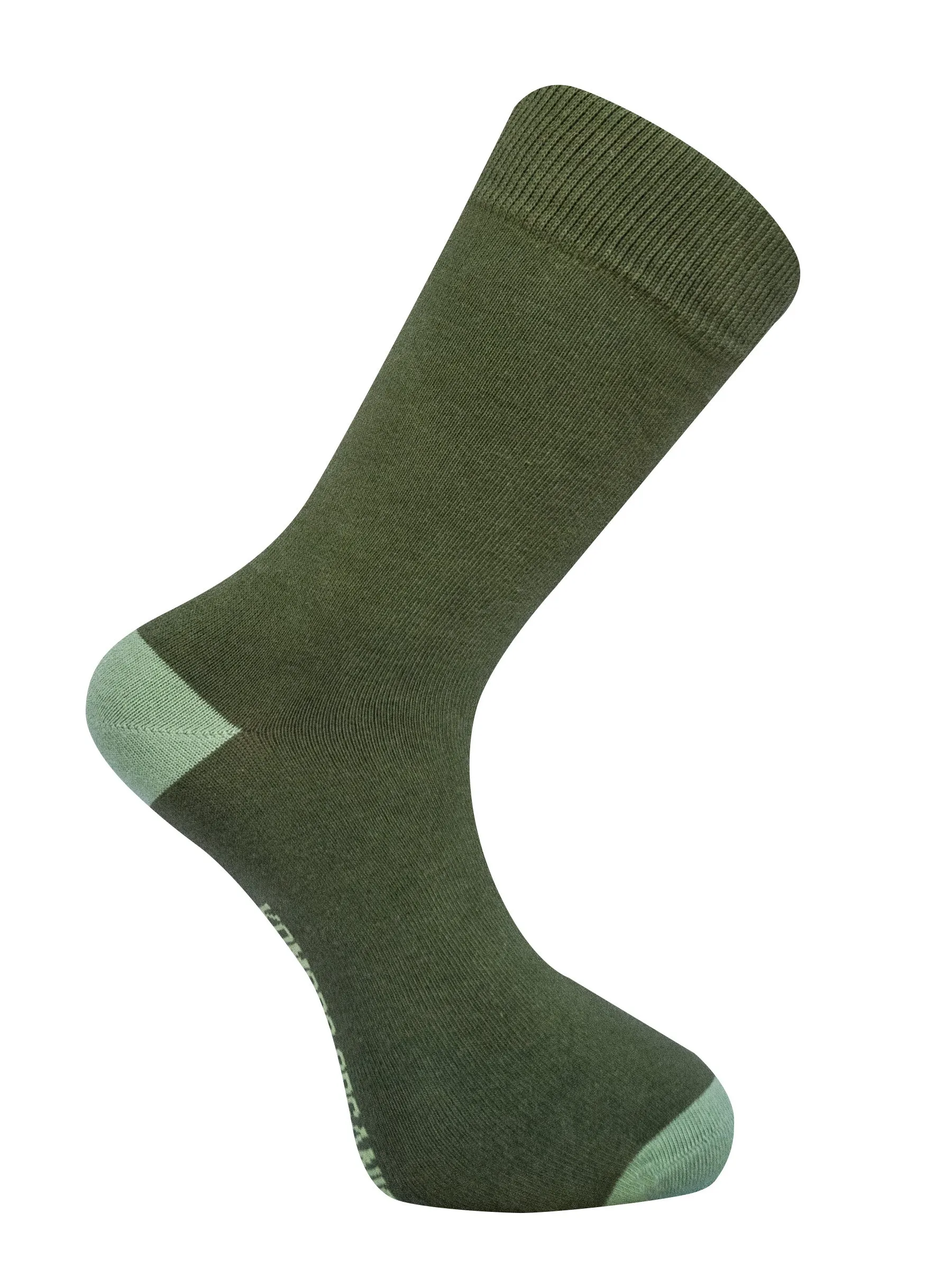 PUNCHY - GOTS Organic Cotton Socks Pesto Green sold by Komodo Fashion
