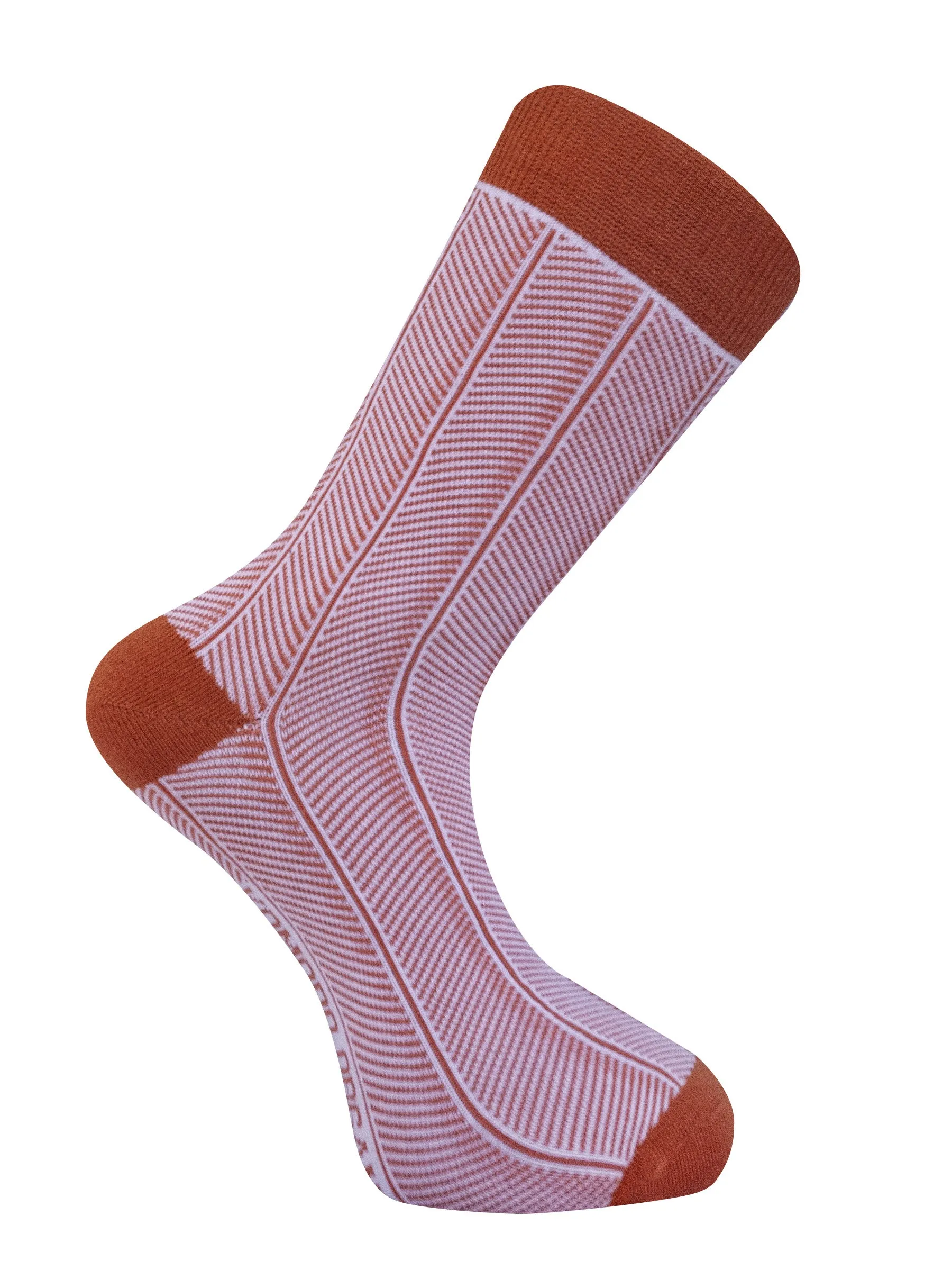 HERRINGBONE - GOTS Organic Cotton Socks Orange sold by Komodo Fashion