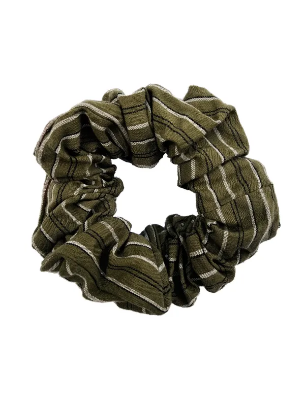 SCRUNCHY Organic Cotton - Pinstripe Green sold by Komodo Fashion