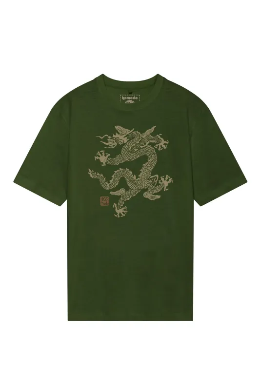 DRAGON 25 - Organic cotton tee - Green sold by Komodo Fashion