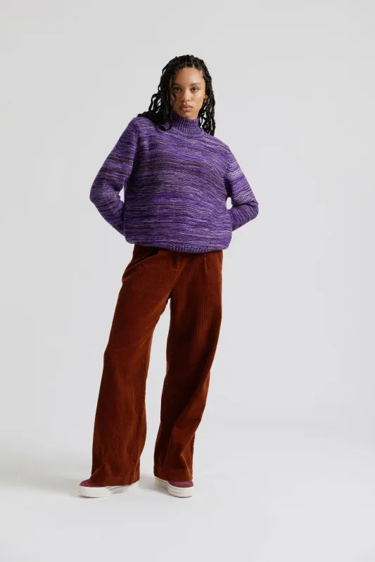 TIGER - Organic Cotton Jumbo Cord Trouser Chesnut Brown sold by Komodo Fashion