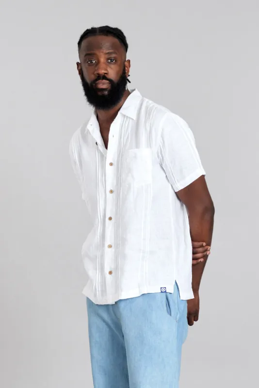 LEO - Linen Shirt Off White sold by Komodo Fashion