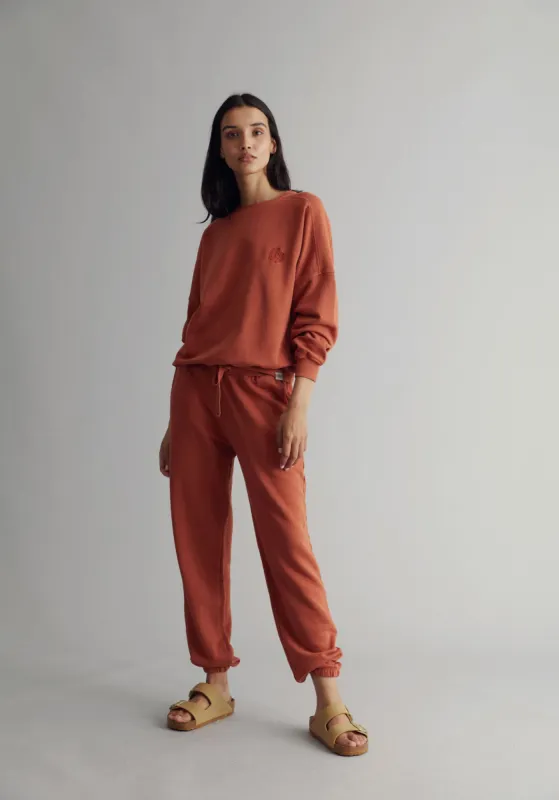 EVIE Organic Cotton Jogger - Clay sold by Komodo Fashion