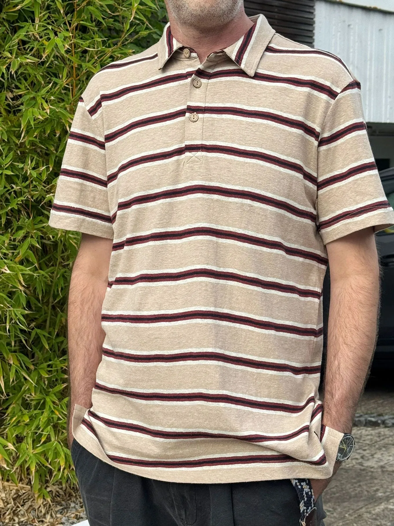 CHOPPER - Hemp Cotton Jersey Polo sold by Komodo Fashion product image thumbnail 2