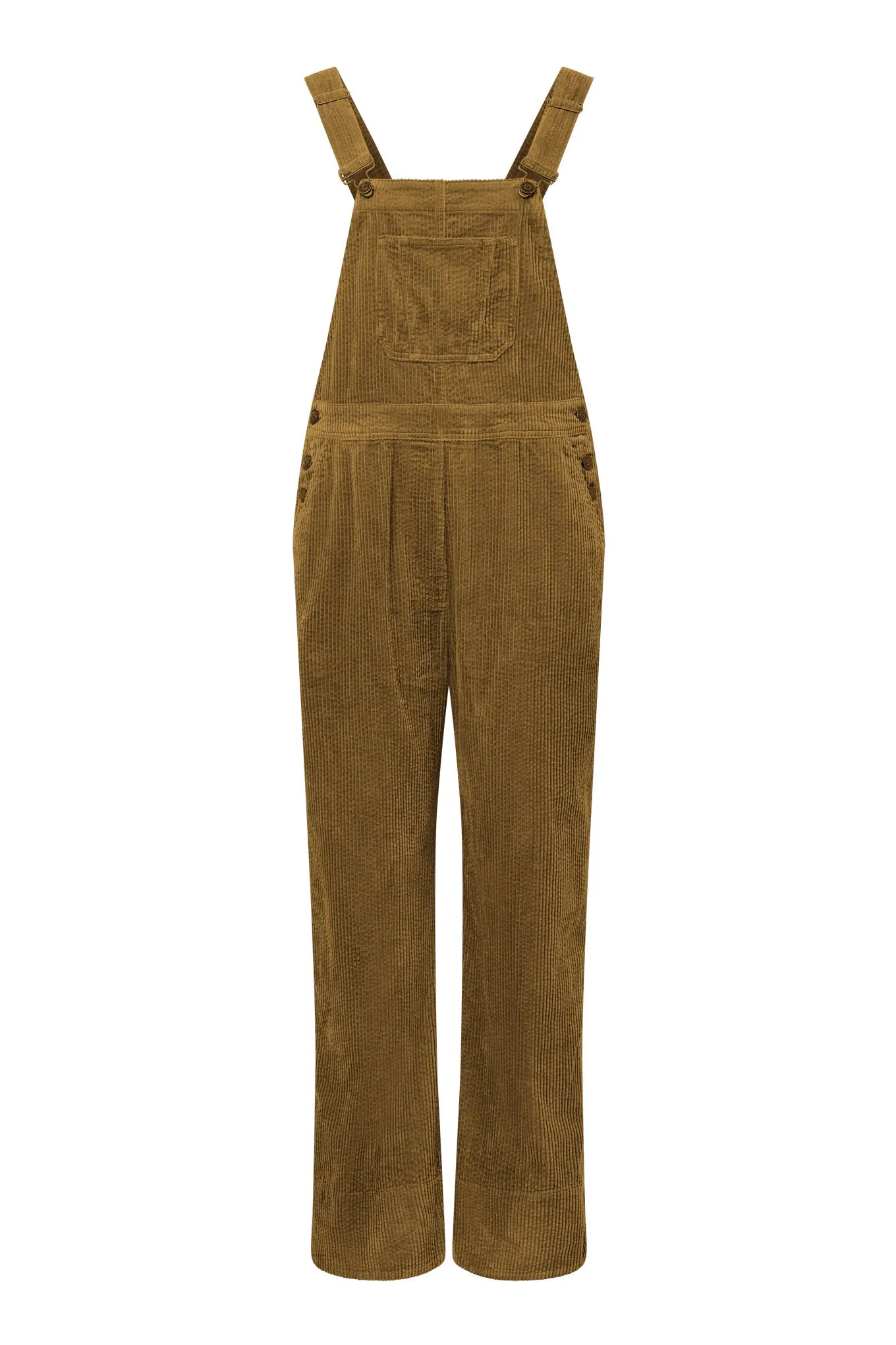 LENI Organic Cotton Cord Dungaree - Olive sold by Komodo Fashion