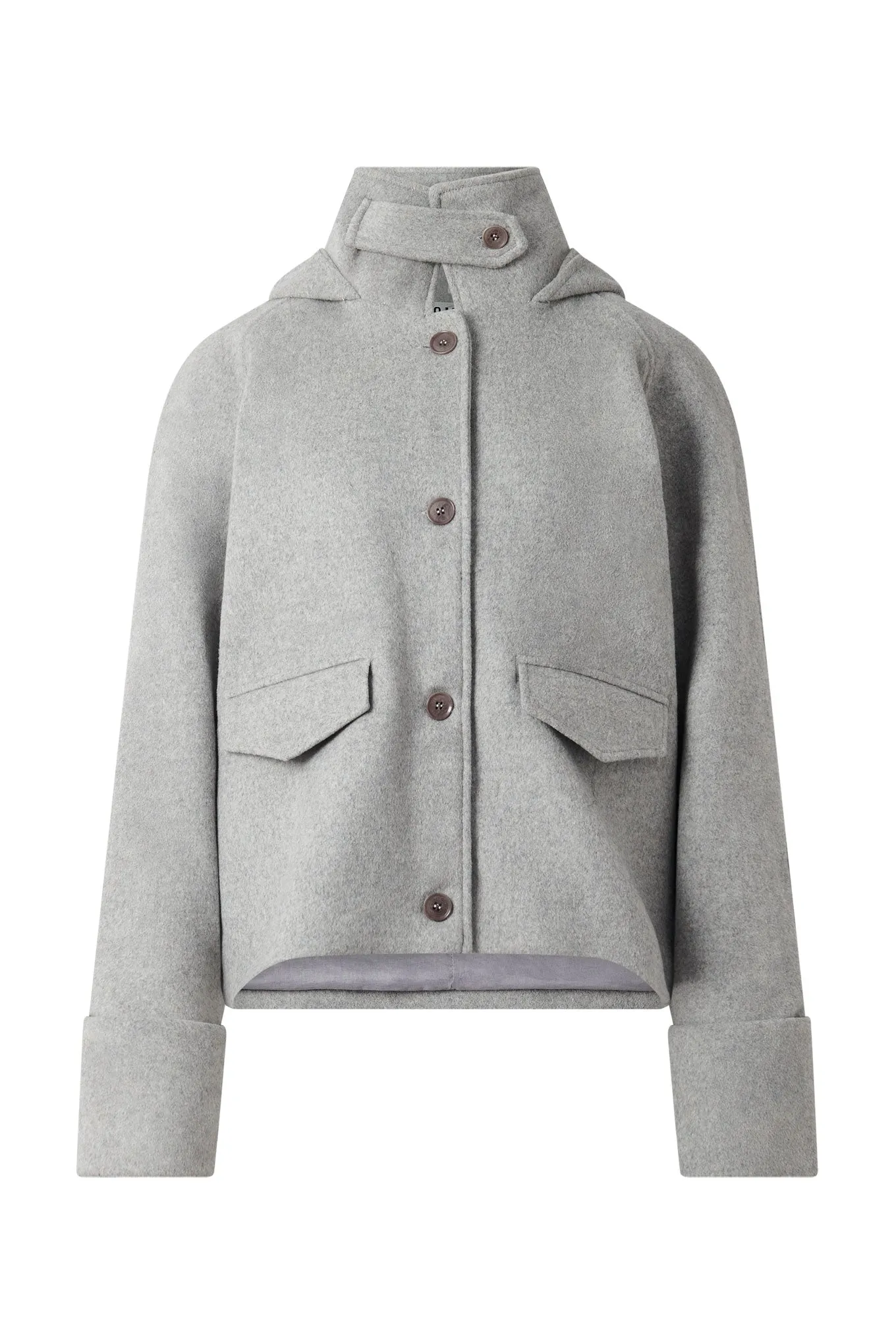 WICKER Recycled Wool Poly Coat - Grey sold by Komodo Fashion
