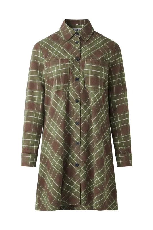 PEARL Organic Cotton Dress - Green sold by Komodo Fashion