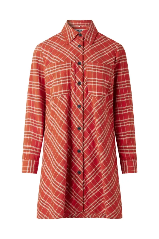 PEARL Organic Cotton Dress - Red sold by Komodo Fashion