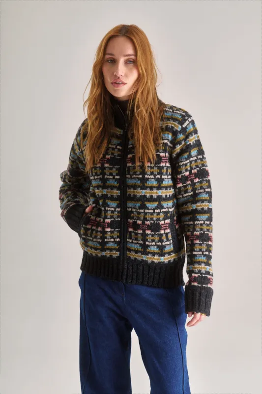 POOJA Fleece Lined Wool Jacket sold by Komodo Fashion