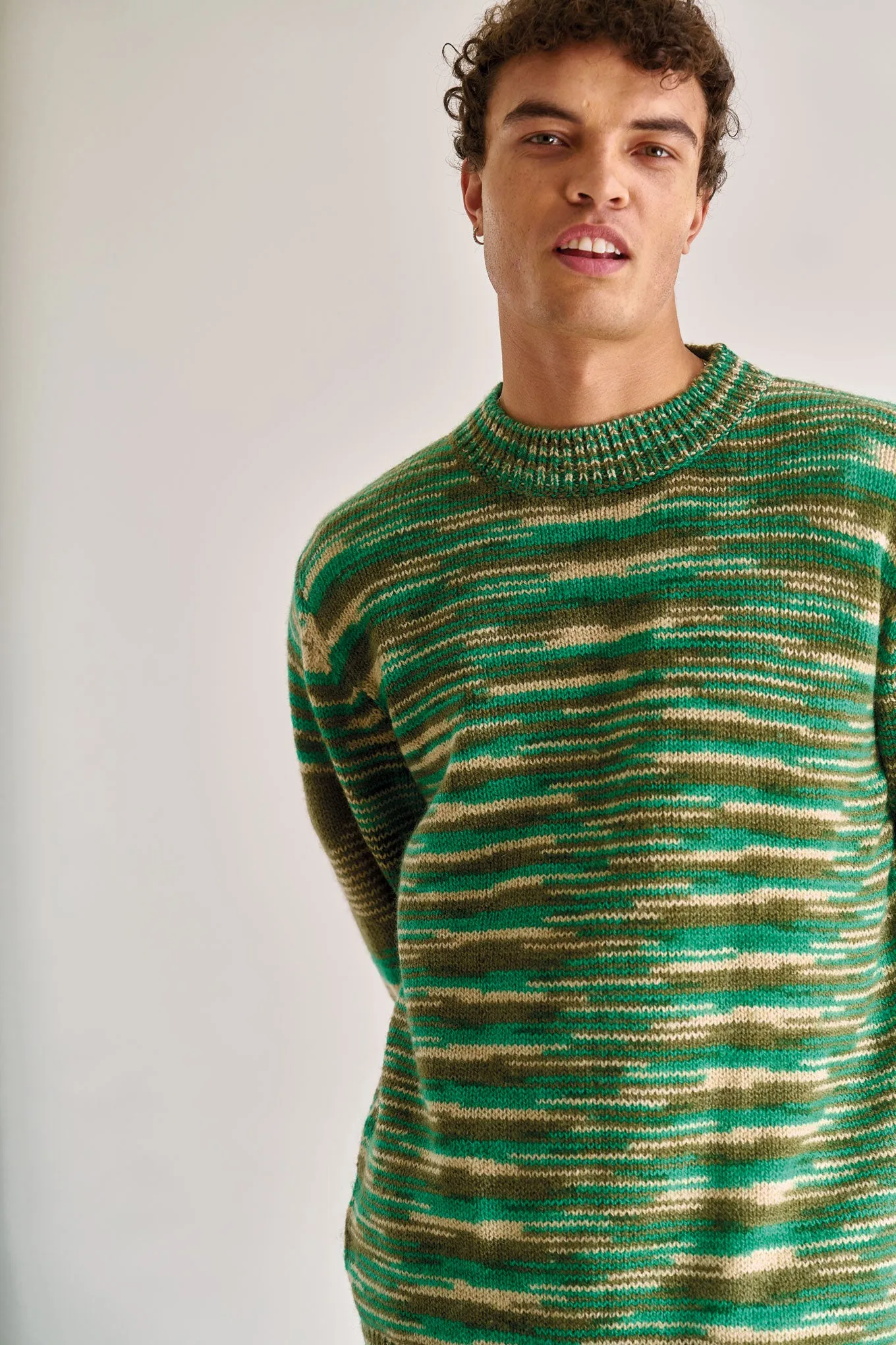 TERUMA Lambs Wool Jumper - Green sold by Komodo Fashion product image thumbnail 2