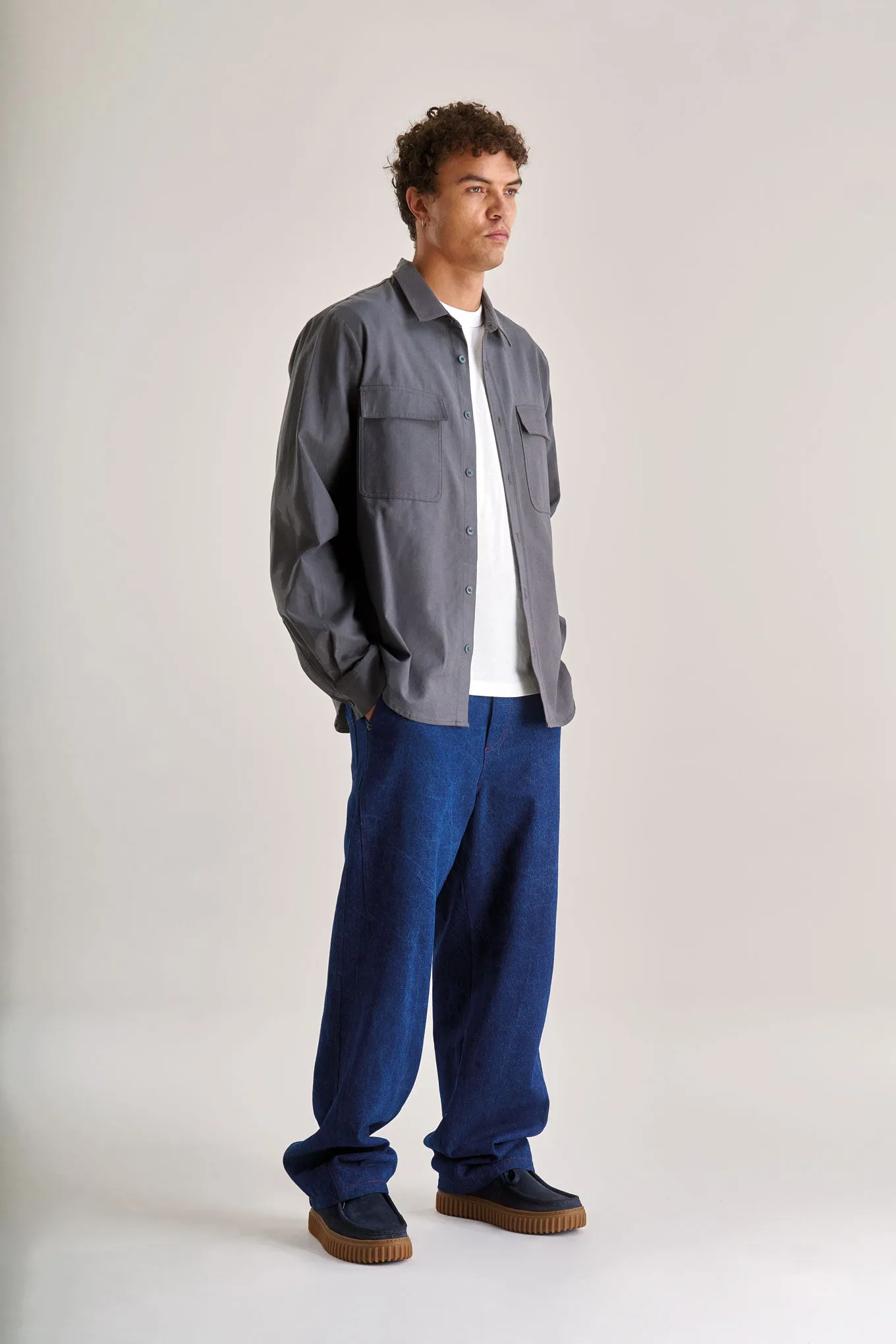 ARC Cotton Tencel Blend Shirt - Grey sold by Komodo Fashion product image thumbnail 2