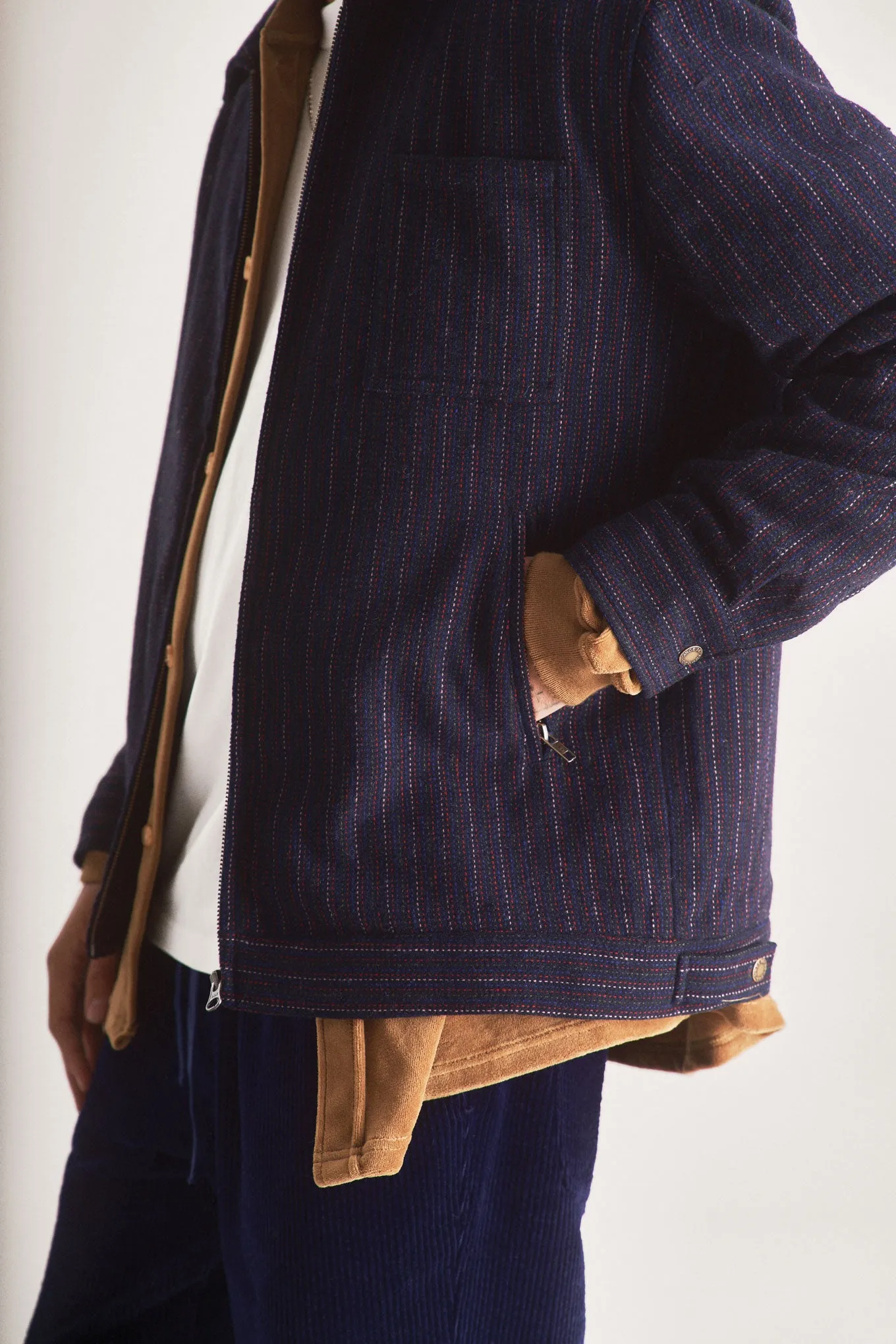 GABE Recycled Poly Wool Blend Jacket - Navy sold by Komodo Fashion product image thumbnail 3