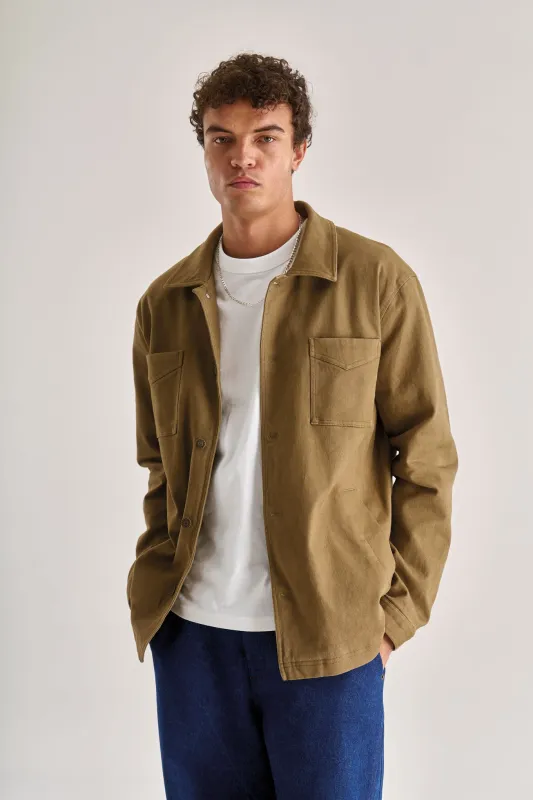 STANLEY Organic Cotton Tencel Jacket - Olive sold by Komodo Fashion