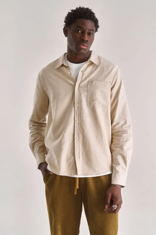 SPECTRE Organic Cotton Shirt - Sand sold by Komodo Fashion