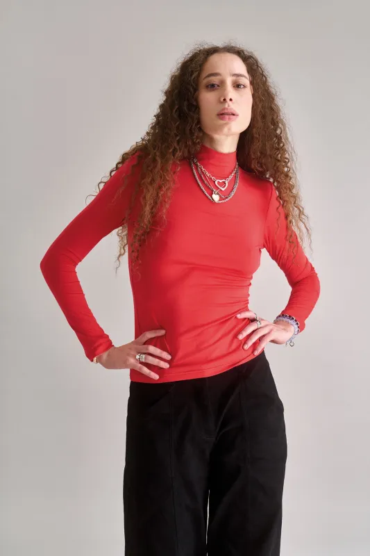 SKINILLA Modal Top - Red sold by Komodo Fashion