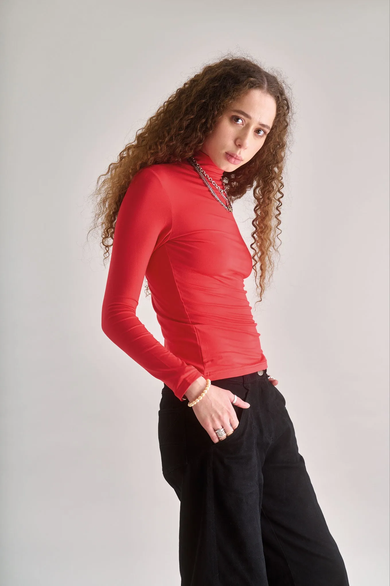 SKINILLA Modal Top - Red sold by Komodo Fashion product image thumbnail 2