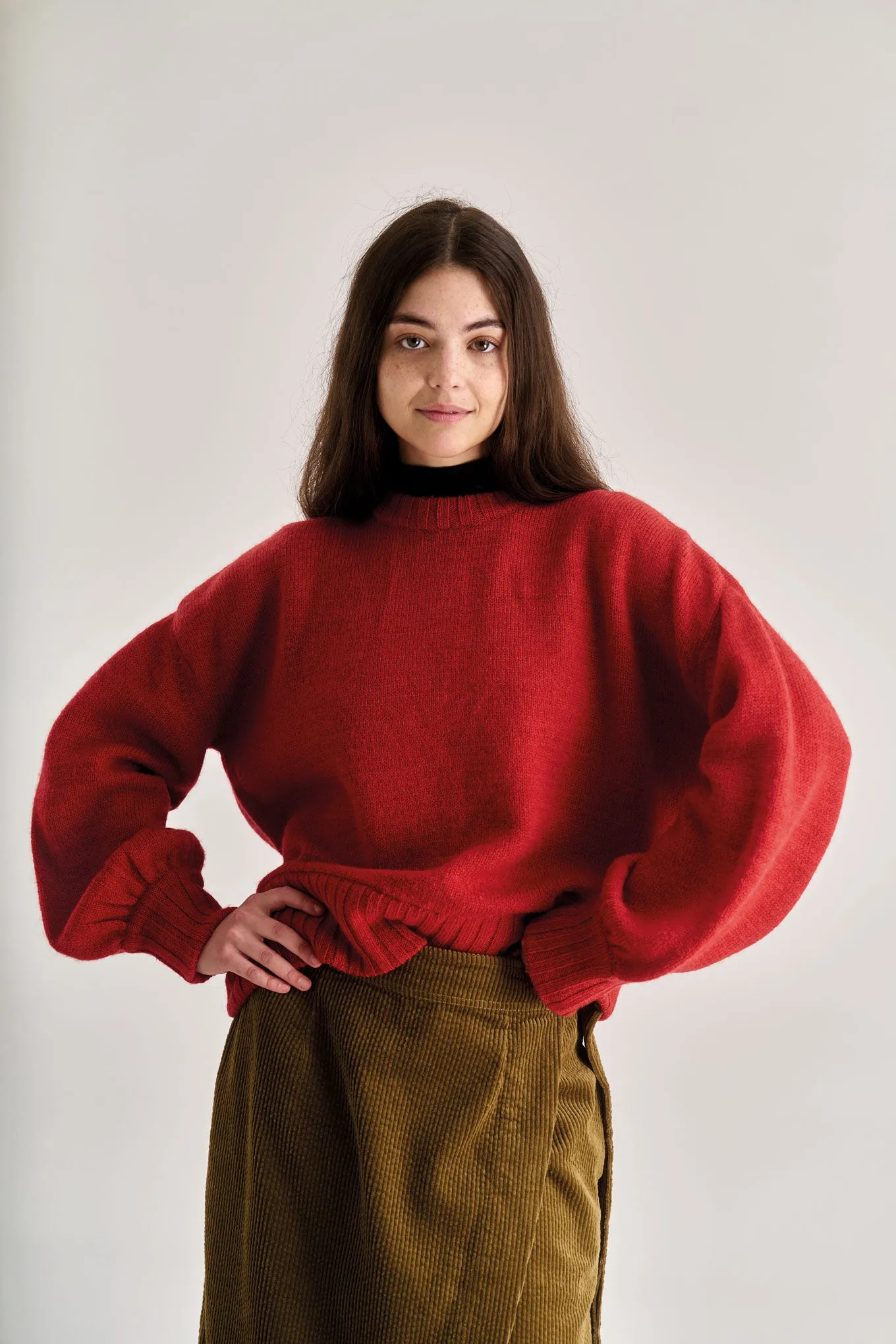 PALOMA Lambswool Jumper - Red sold by Komodo Fashion