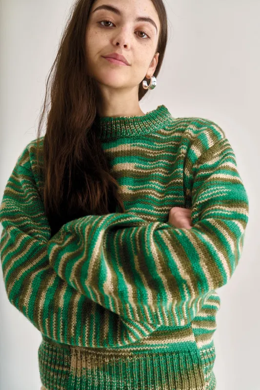 SANG Lambswool Jumper - Green sold by Komodo Fashion