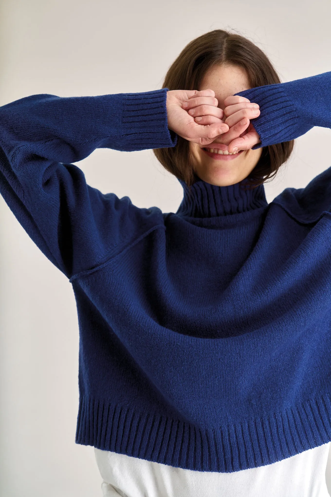 MILLIE Wool Jumper - Navy sold by Komodo Fashion