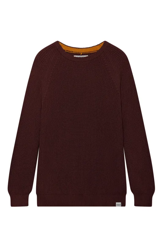 SERGIO - Mens Organic Cotton Jumper Golden Brown sold by Komodo Fashion
