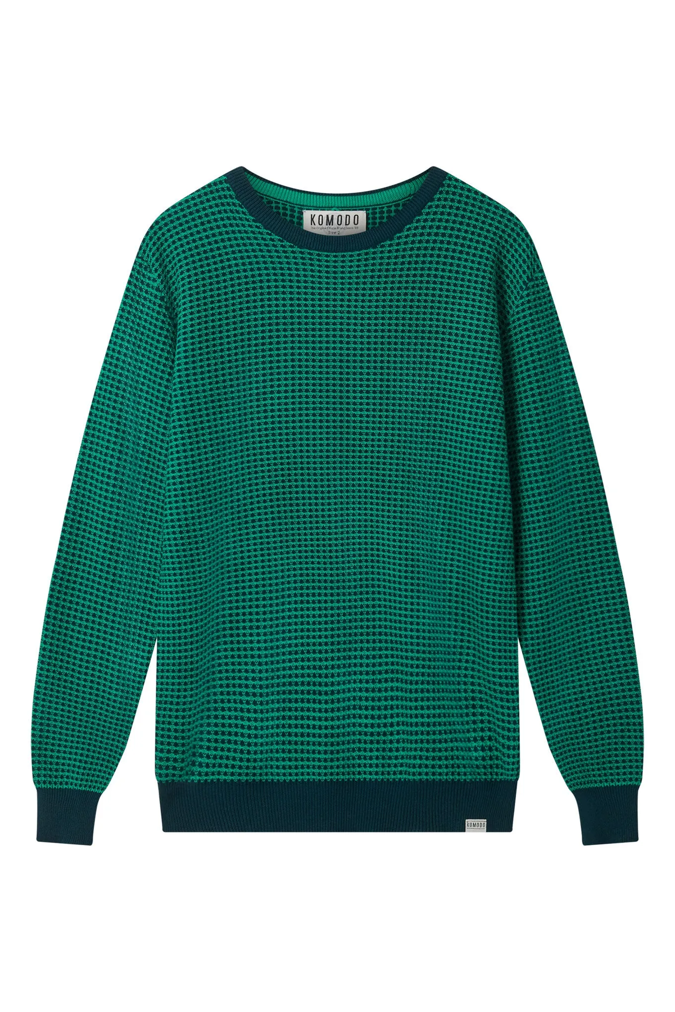 HASAN - Organic Cotton Jumper Teal sold by Komodo Fashion